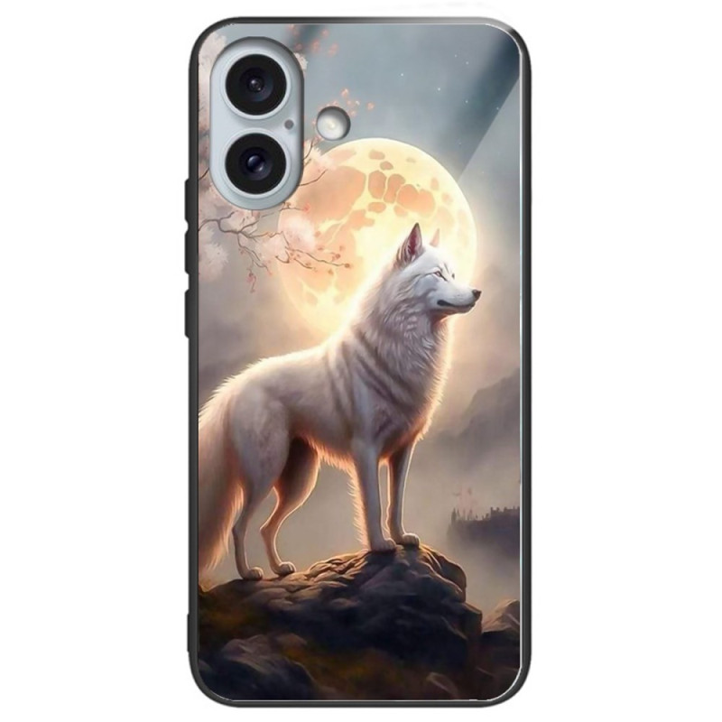 Case iPhone 16 Plus Tempered Glass Moonlight Wolf