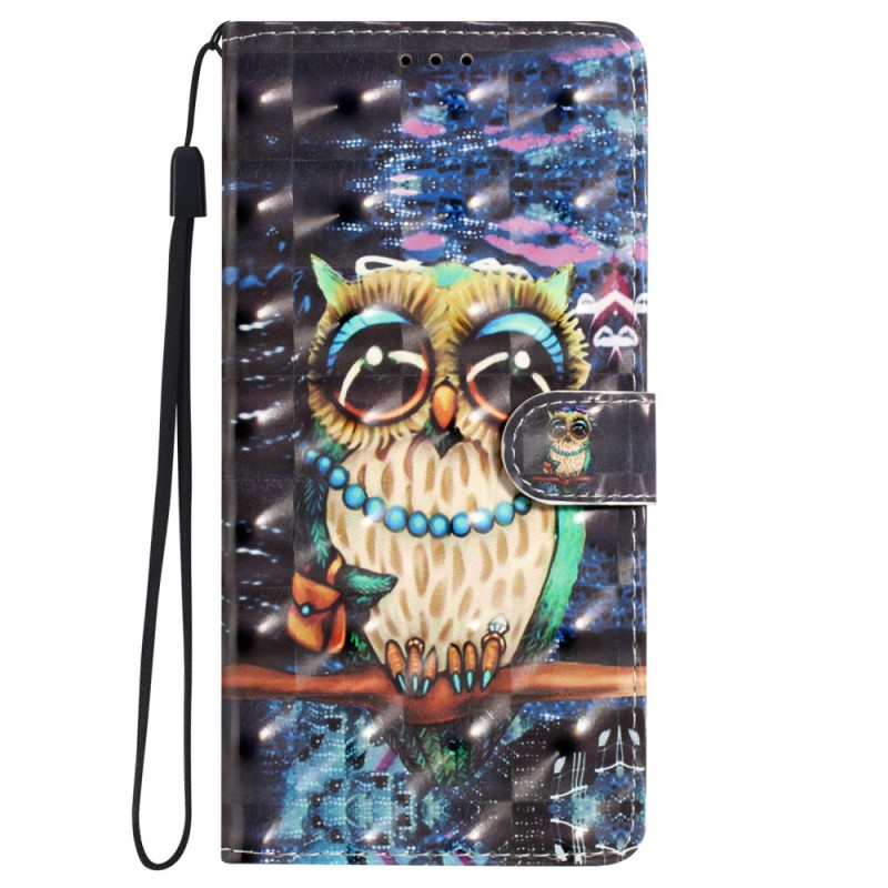 Case iPhone 16 Pro Owl with Lanyard