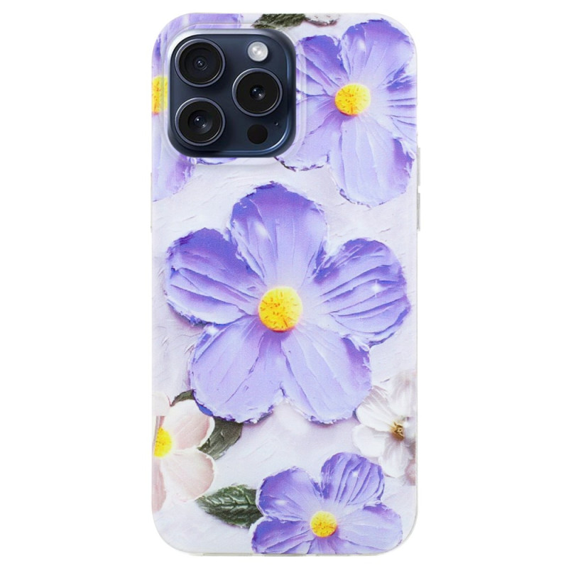 iPhone 16 Pro Purple Flower Case