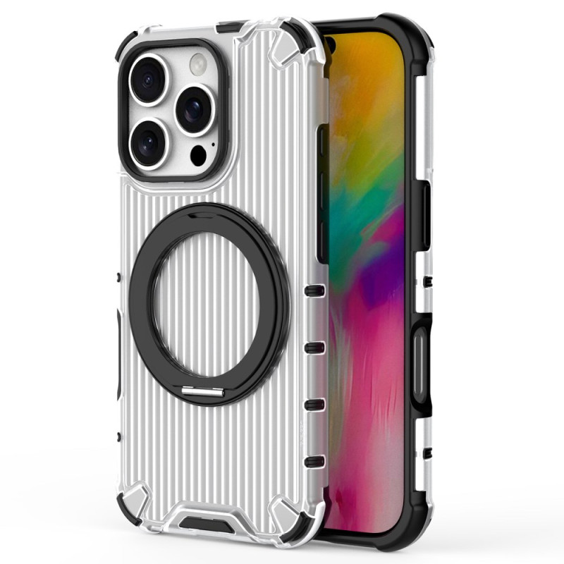 Case iPhone 16 Pro Stripes Magnetic Ring-Support