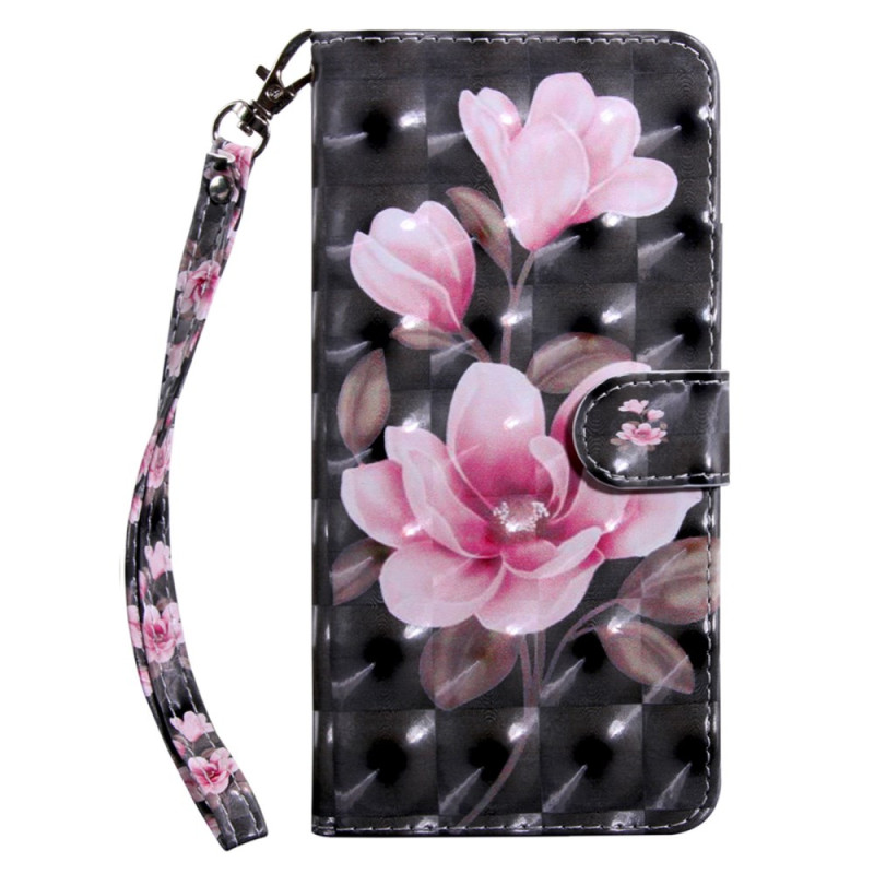 Case Google Pixel 9 / Pixel 9 Pro Pink Flowers with Strap