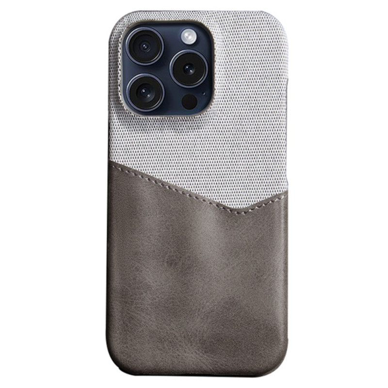 iPhone 16 Pro Leatherette and Fabric Card Case