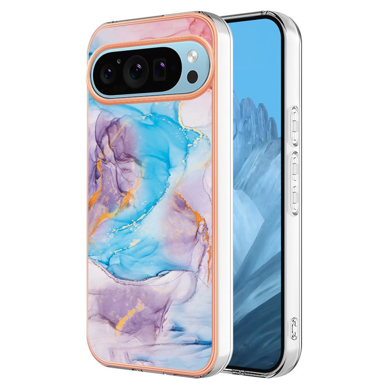 Google Pixel 9 / Pixel 9 Pro Case Marble Blue