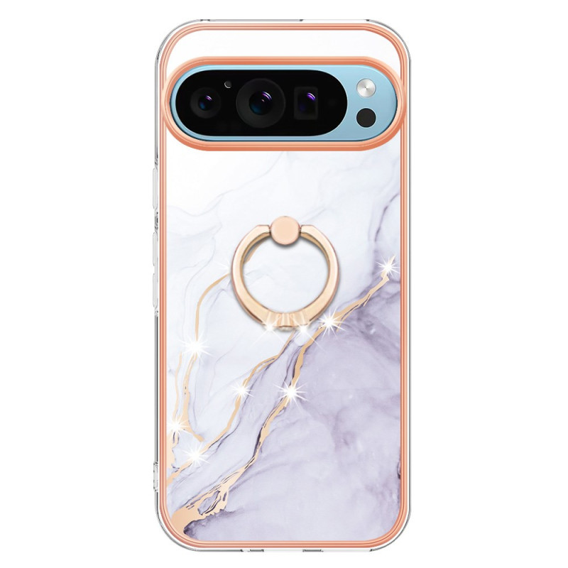 Google Pixel 9 / Pixel 9 Pro Case Marble Style Ring Stand