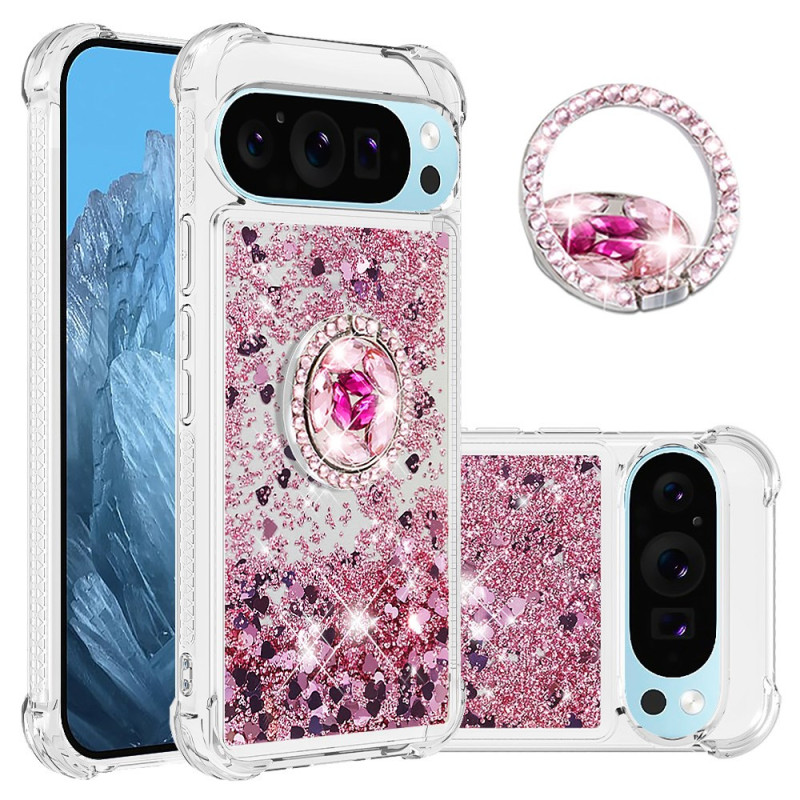 Google Pixel 9 / Pixel 9 Pro Case Glitter Ring Stand