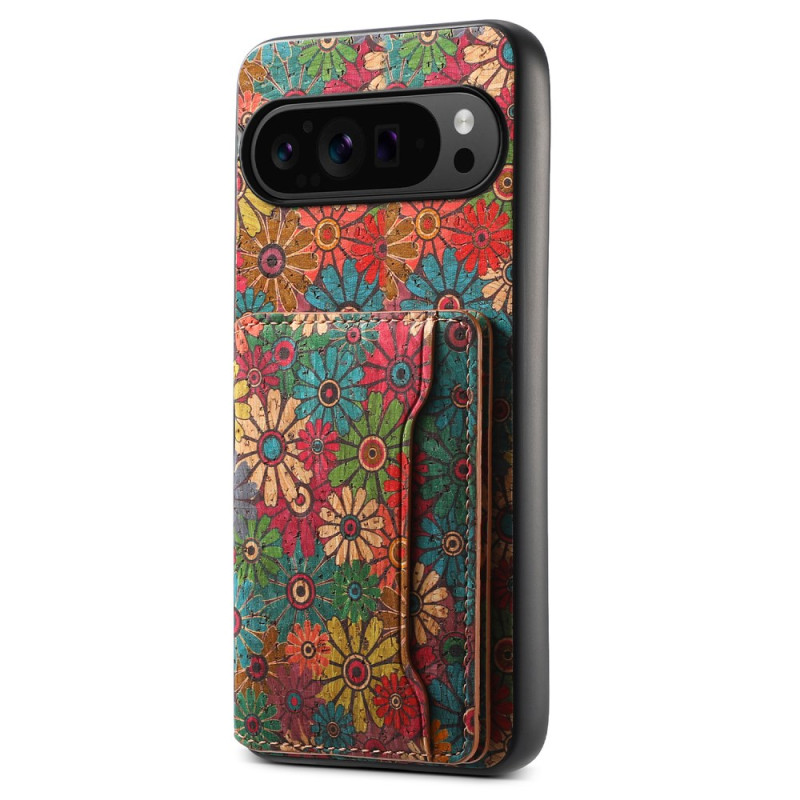 Google Pixel 9 / Pixel 9 Pro Cover Floral Card Case