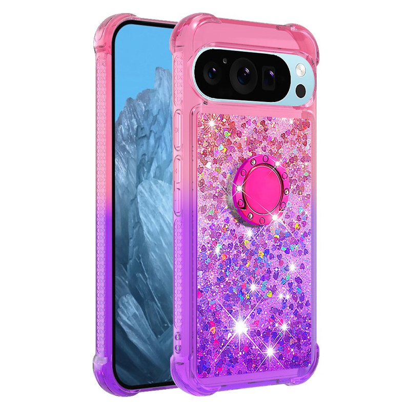 Google Pixel 9 Pro XL Case Glitter Gradient Ring-Support