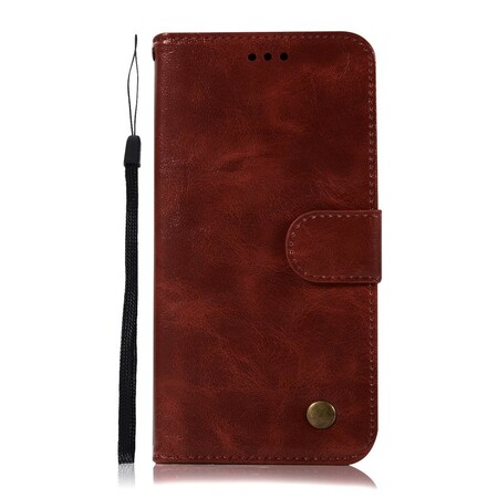 Samsung Galaxy A6 Leather Case Vintage Effect with Strap