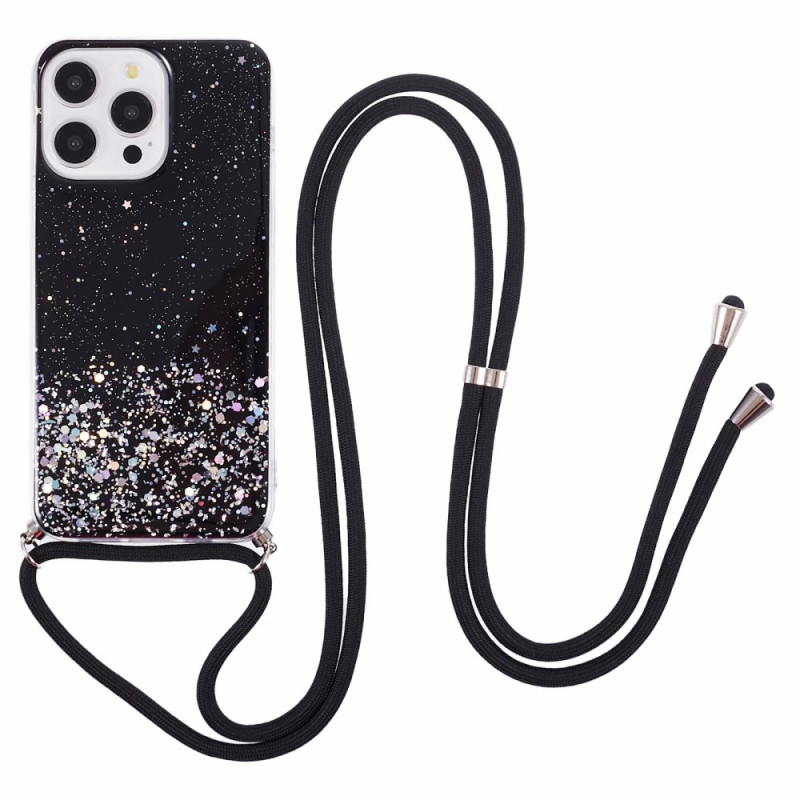 Drawstring Case iPhone 16 Pro Glitter