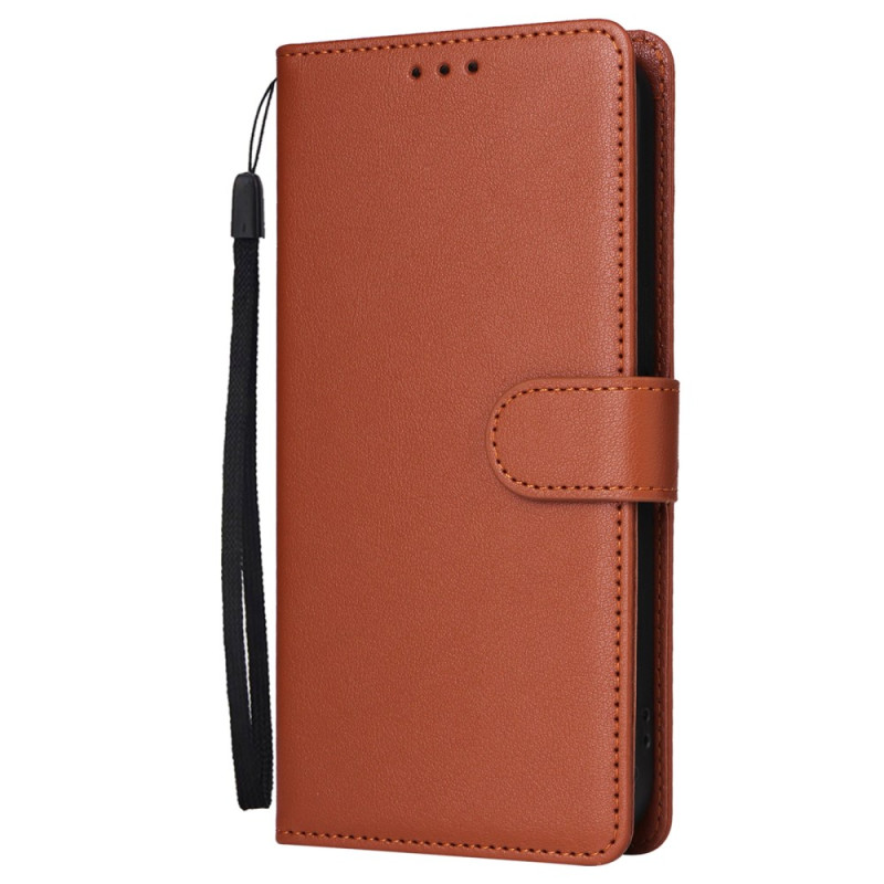 iPhone 16 Pro Style Leather Case with Strap