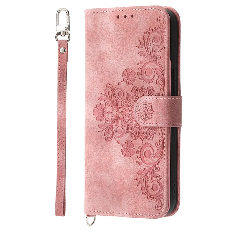 Cover for iPhone 16 Pro Lace pattern with shoulder strap