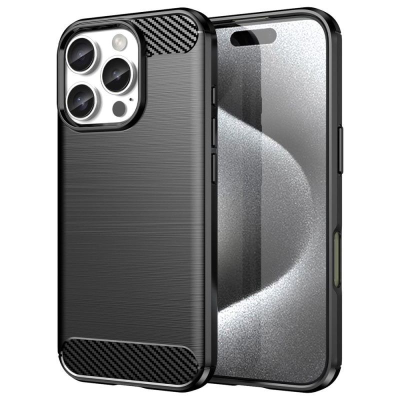 Brushed Carbon Fibre iPhone 16 Pro Case