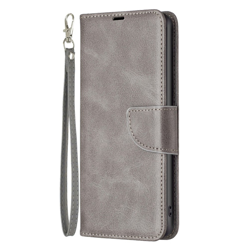 Case iPhone 16 Pro Smooth Leather Effect with Strap