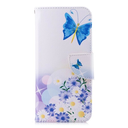 Honor 10 Case Painted Butterflies and Flowers