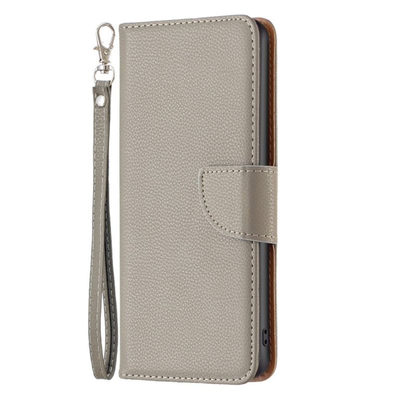 Case iPhone 16 Pro Textured Faux Leather with Strap