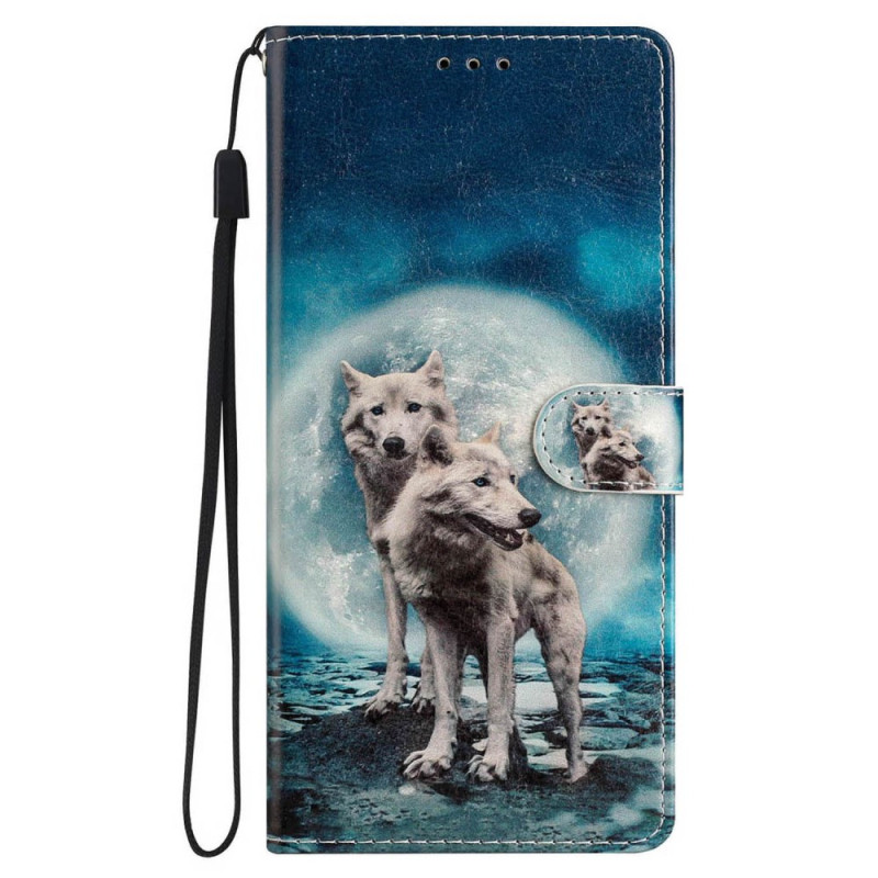 iPhone 16 Pro Max Two Wolves Lanyard Case