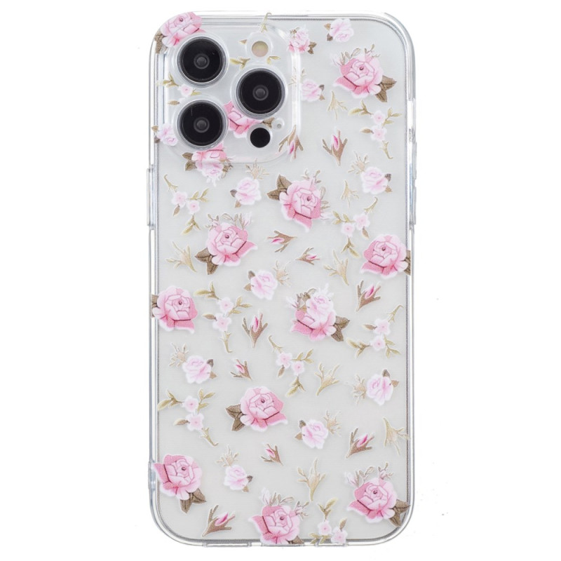 Case iPhone 16 Pro Max Pink Floral Design