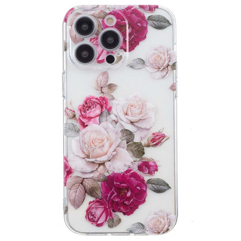 Case iPhone 16 Pro Max Coloured Peonies