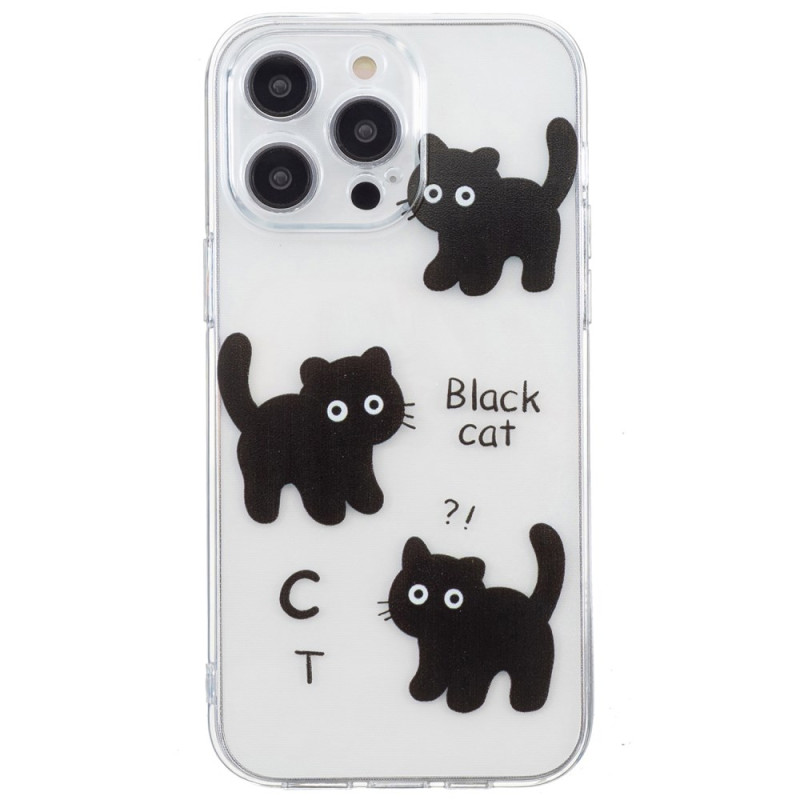 Case iPhone 16 Pro Max Black Cats