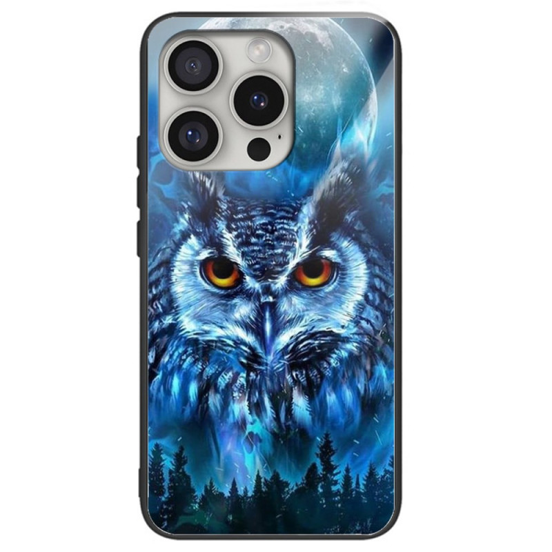 Case iPhone 16 Pro Max Tempered Glass Woodland Owl