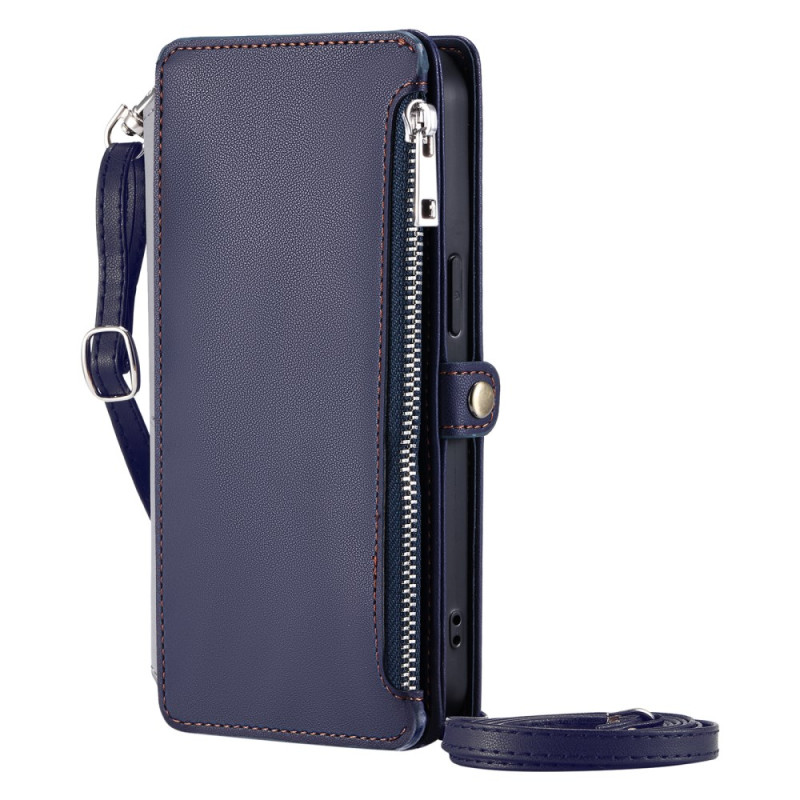 iPhone 16 Pro Max Simulated Leather Case with Straps