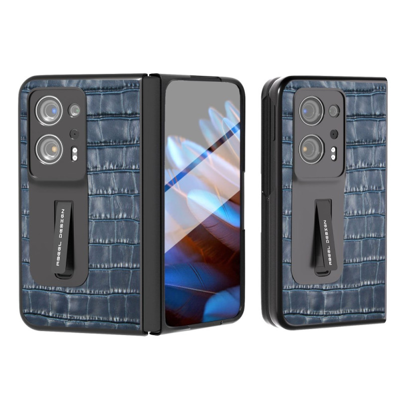 Oppo Find N2 Case Crocodile Texture Support ABEEL