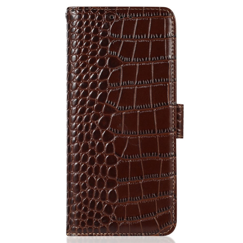 Case iPhone 16 Pro Max RFID Blocking Crocodile Texture