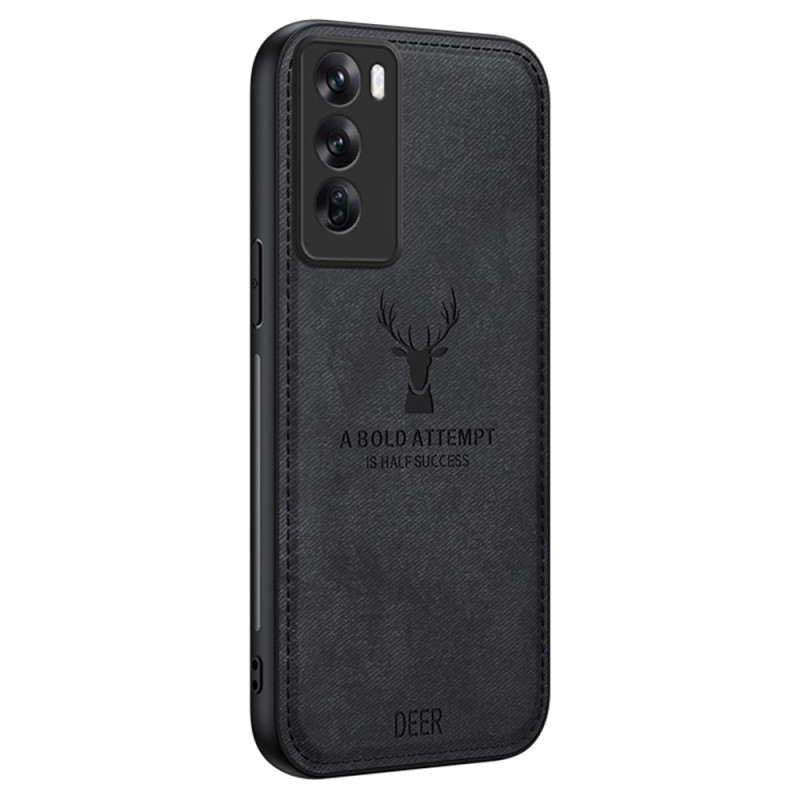 Oppo Reno 12 Case Fabric Texture Deer Pattern