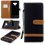 Samsung Galaxy Note 9 Fabric and Leather Effect Case