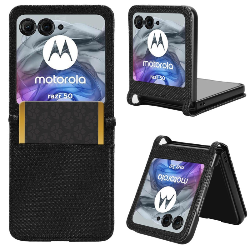 Cover Motorola Razr 50 5G Bi-Texture Card Case