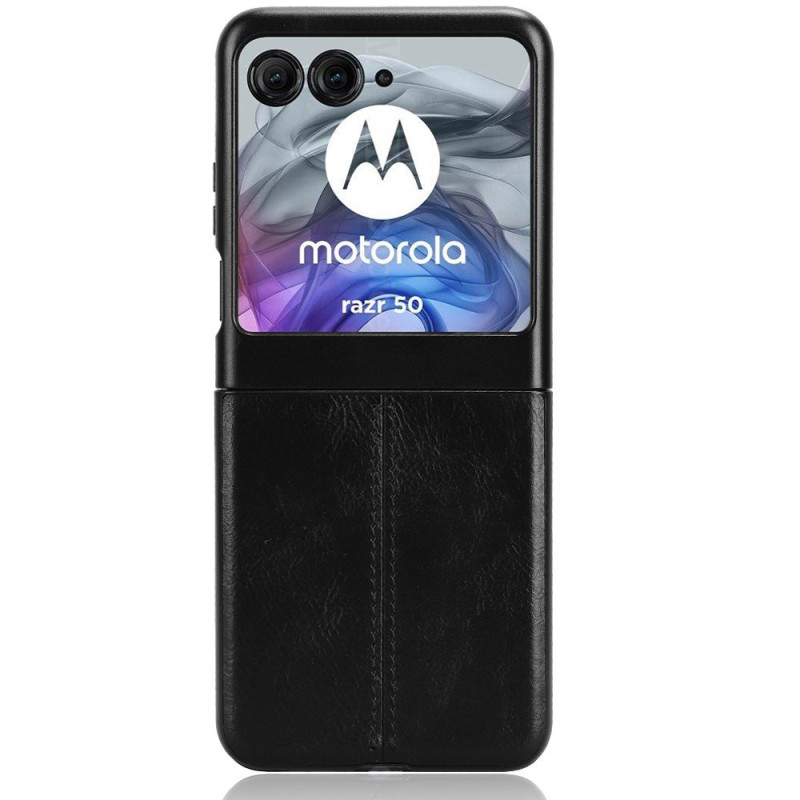 Cover Motorola Razr 50 5G Simili Cuir Couture