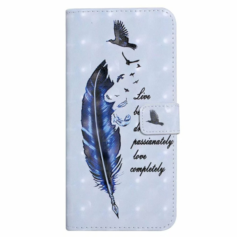 Samsung Galaxy S24 FE Case Blue Feather