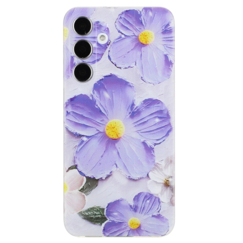 Samsung Galaxy S24 FE Purple Flower Case