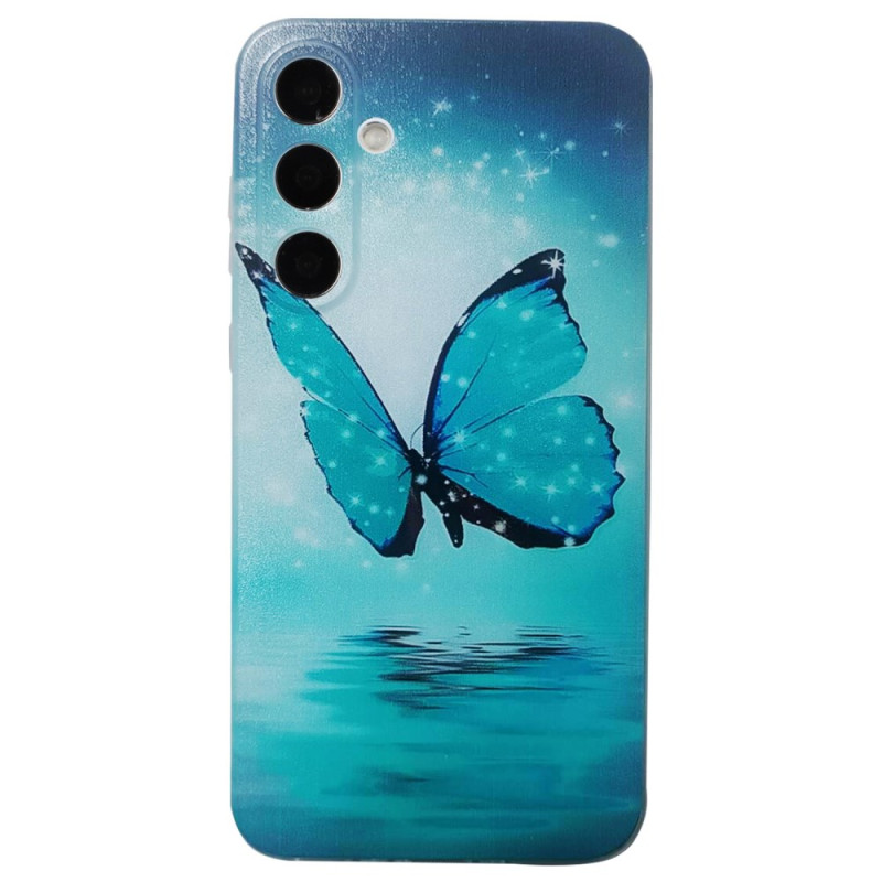 Samsung Galaxy S24 FE Blue Butterfly Case