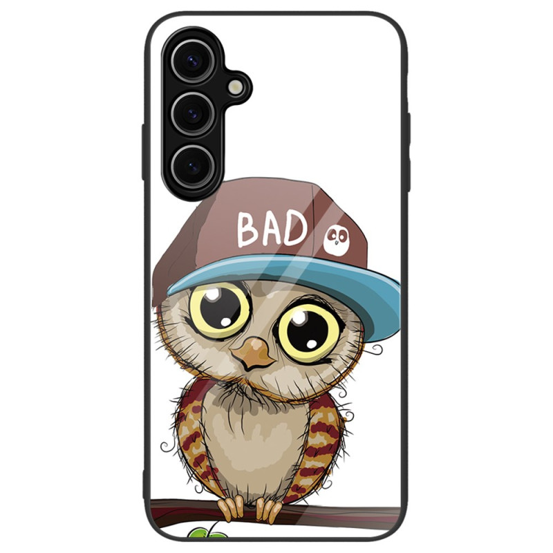 Samsung Galaxy S24 FE Hard Glass Case Bad Owl