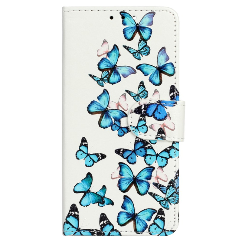 Samsung Galaxy S24 FE Case Blue Butterflies in Flight