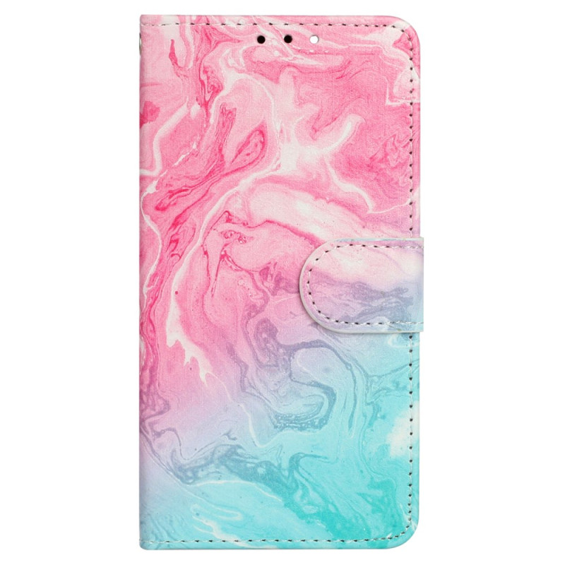 Samsung Galaxy S24 FE Case Marble Pink and Green