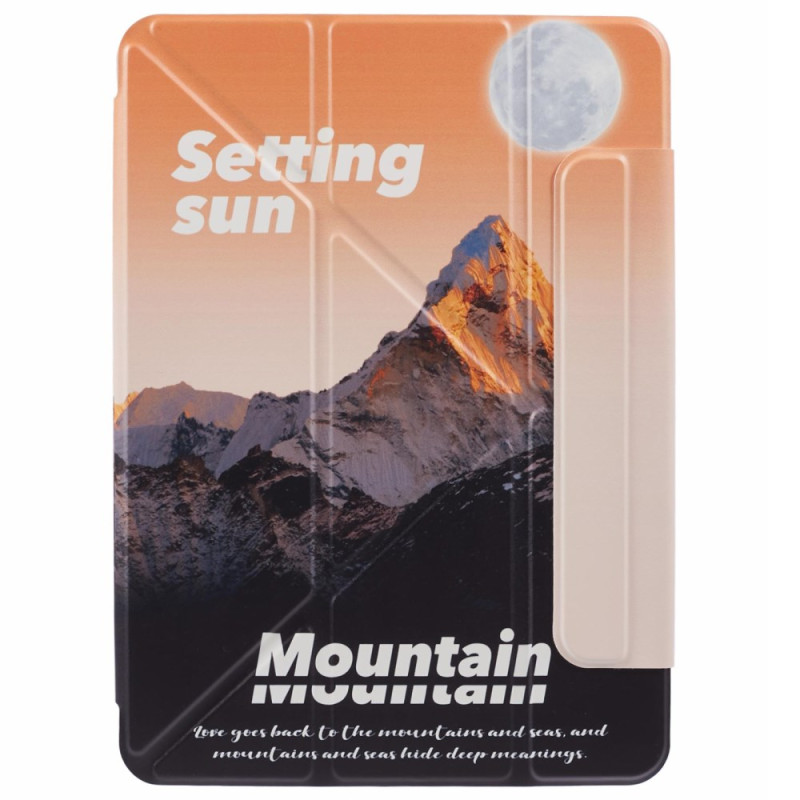 Smart Case iPad Air 13 (2024) Origami Snowy Mountain