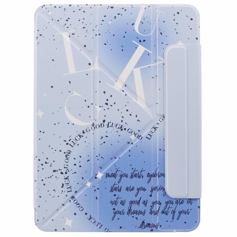 Smart Case iPad Air 13 (2024) Origami Blue Letters