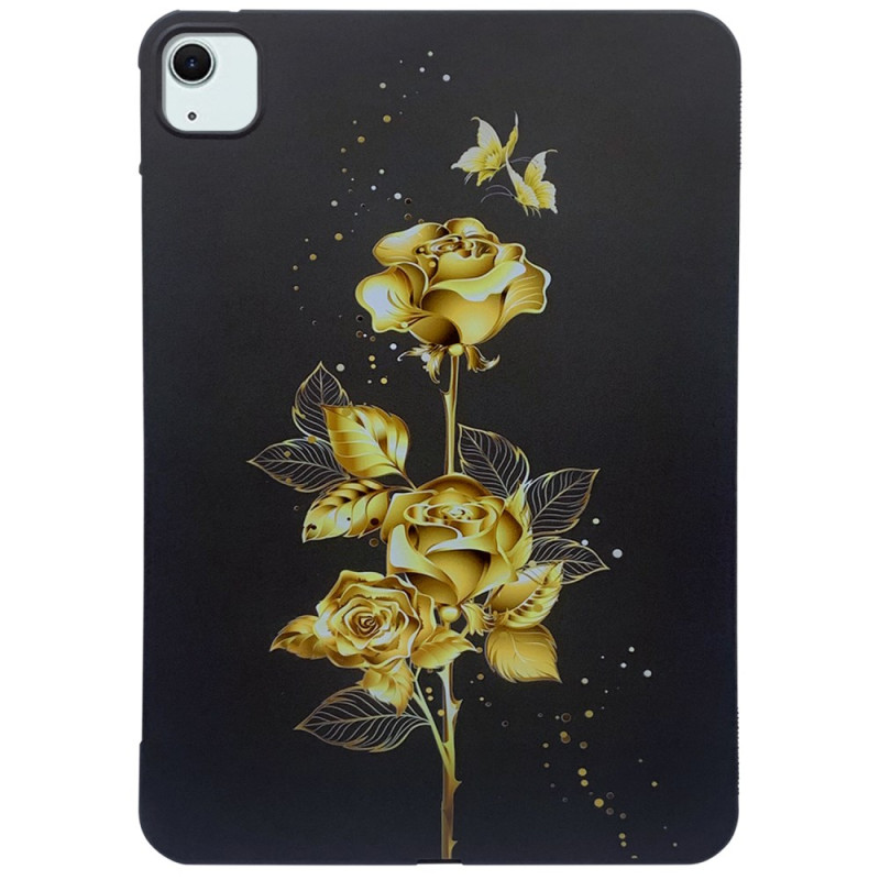 iPad Air 13 (2024) Gold Roses Case