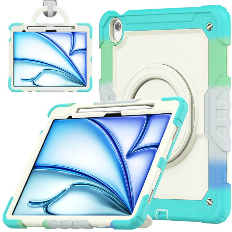 iPad Air 13 (2024) Multicolour Case Stand and Strap