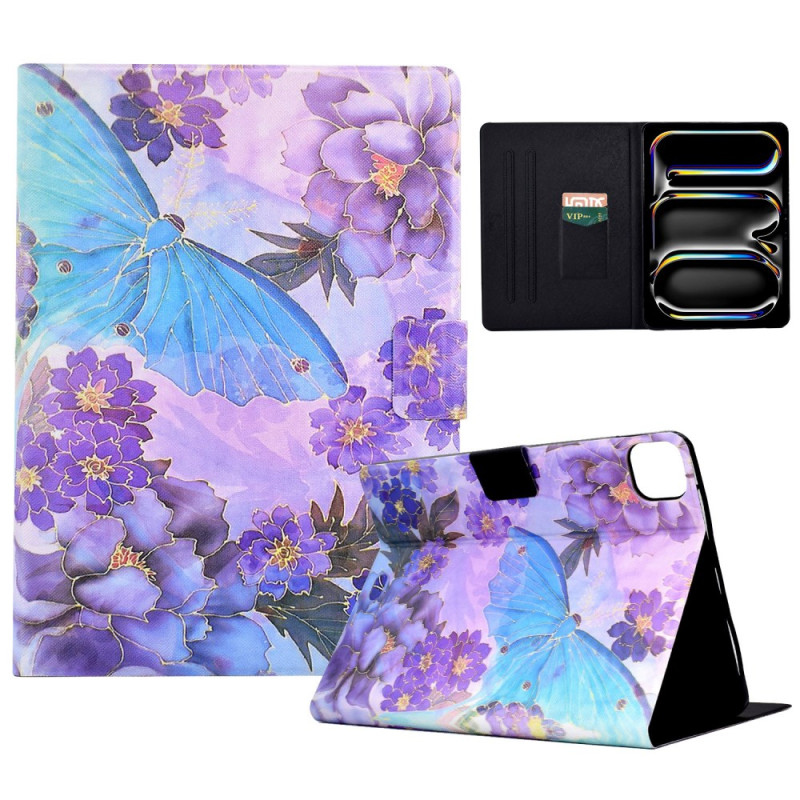 Case for iPad Pro 11 (2024) Butterfly and Peonies