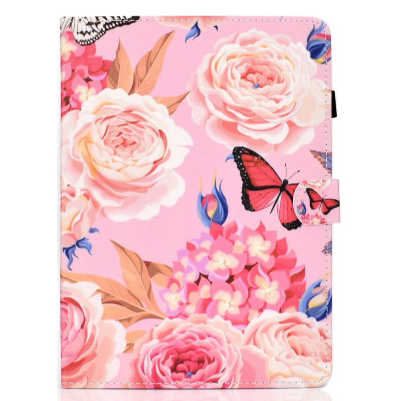 Case iPad Air 11 (2024)/Air (2022) (2020)/ Pro 11 Flowers Roses and Butterflies