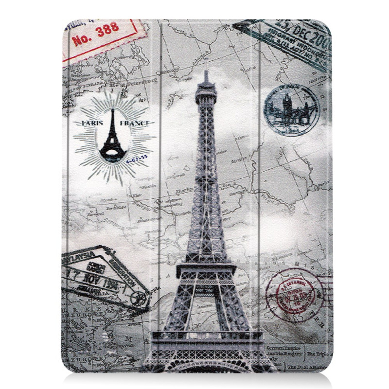 Smart Case iPad Air 11 (2024) Vintage Eiffel Tower Stylus Case