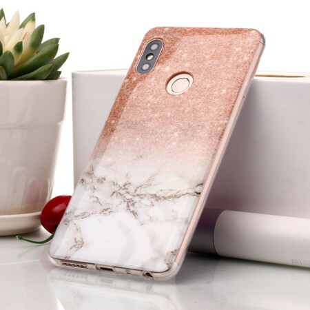 Xiaomi Redmi Note 5 Marble Glitter Case