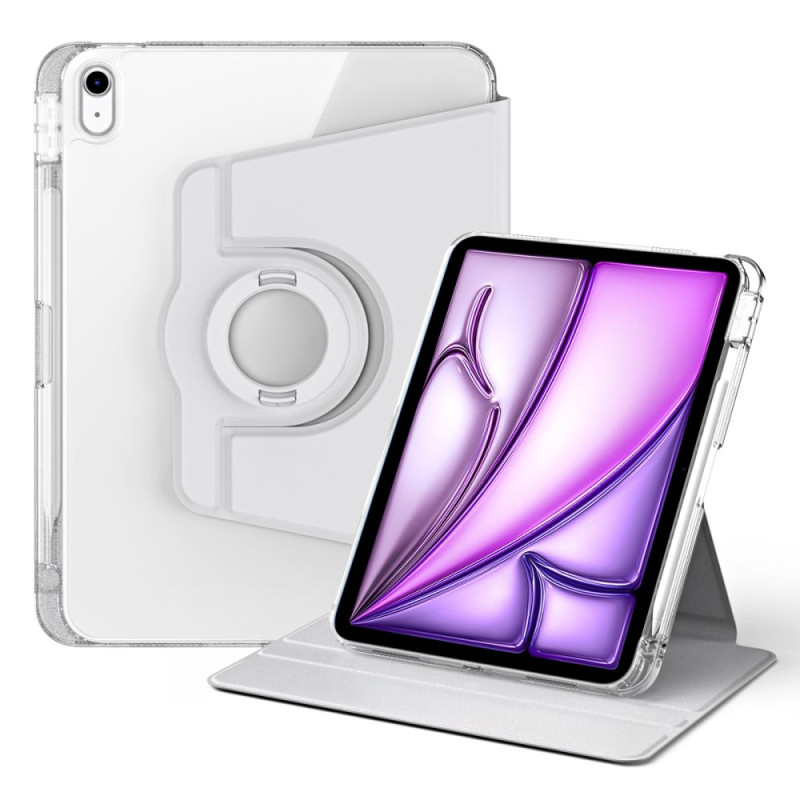 iPad Air 11 (2024) Case Rotating Stand and Detachable Transparent Back