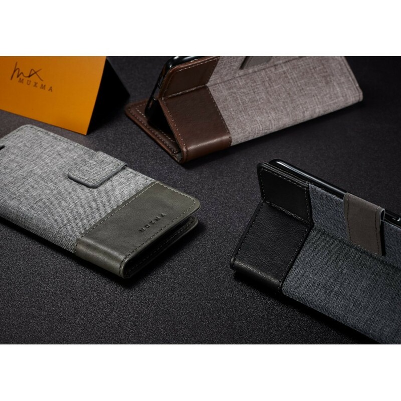 Xiaomi Redmi Note 5 Case Muxma Fabric and Leather Effect