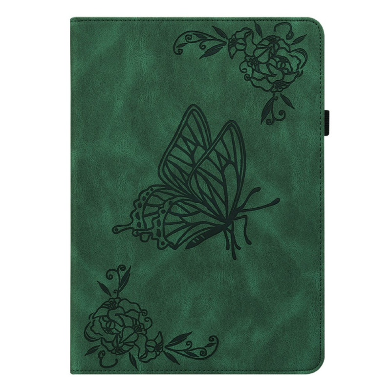 iPad Air 11 (2024) Suede-effect Case Butterflies and Flowers