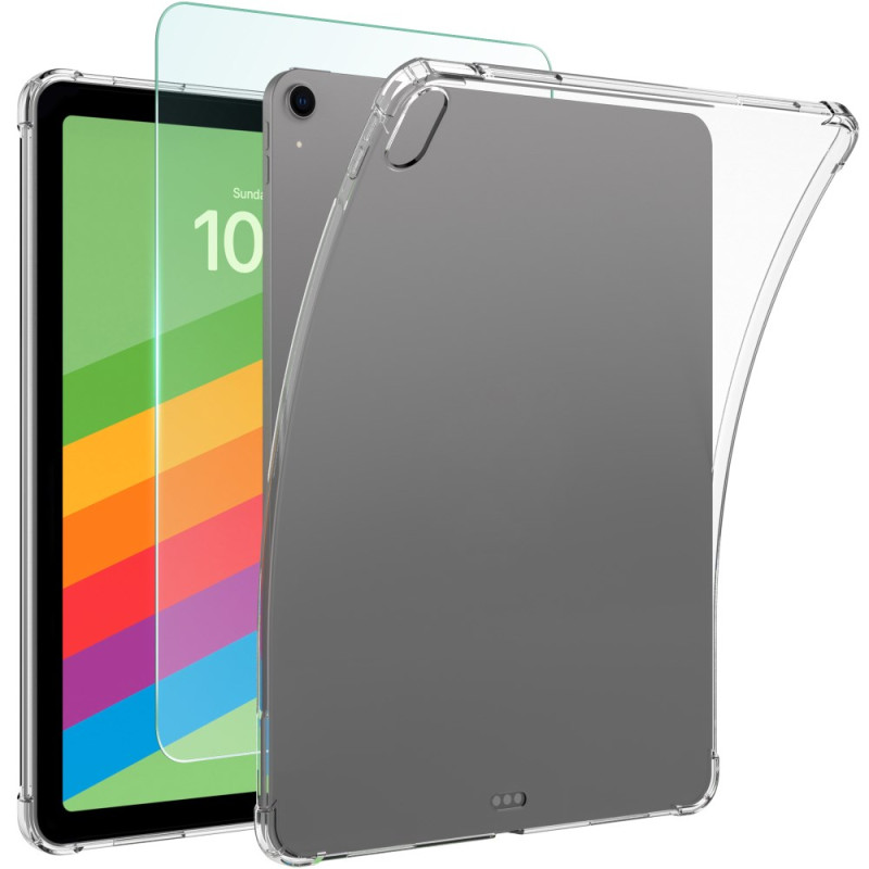 iPad Air 11 (2024) Clear Case + Tempered Glass Screen Protector