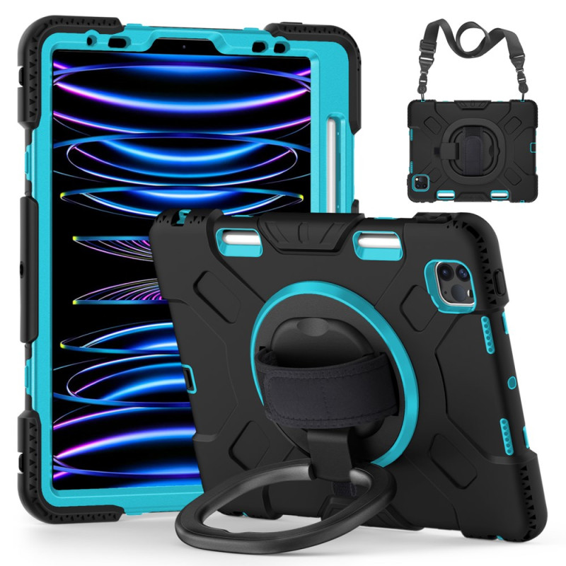 iPad Cover Air 11 (2024)/Air (2022) (2020)/ Pro 11 Multi-Function Protective Case with Shoulder Strap